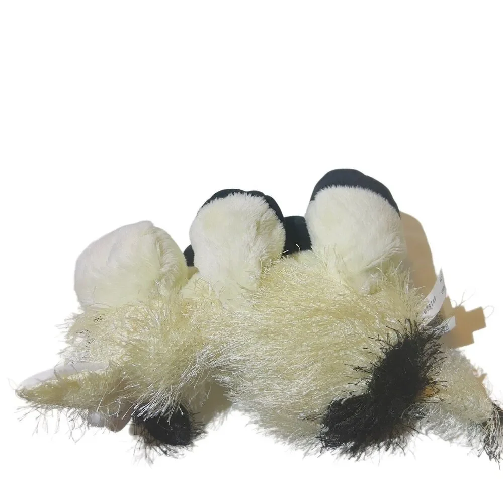 Webkinz Gamz Lil' Kinz Black & White‎ Cow 8” Beanie Plush Stuffed Toy No Code